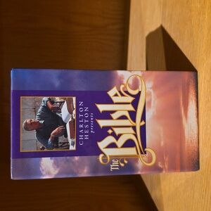Charlton Heston Presents The Bible VHS.  2 Tape Collection. Sealed, Unopened